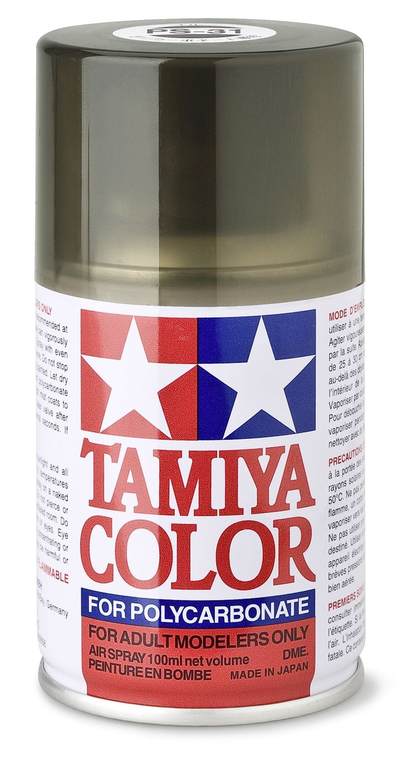 Tamiya PS-31 Rauch Transparent Sprühfarbe 100ml für Polycarbonat ( Lexanfarbe )