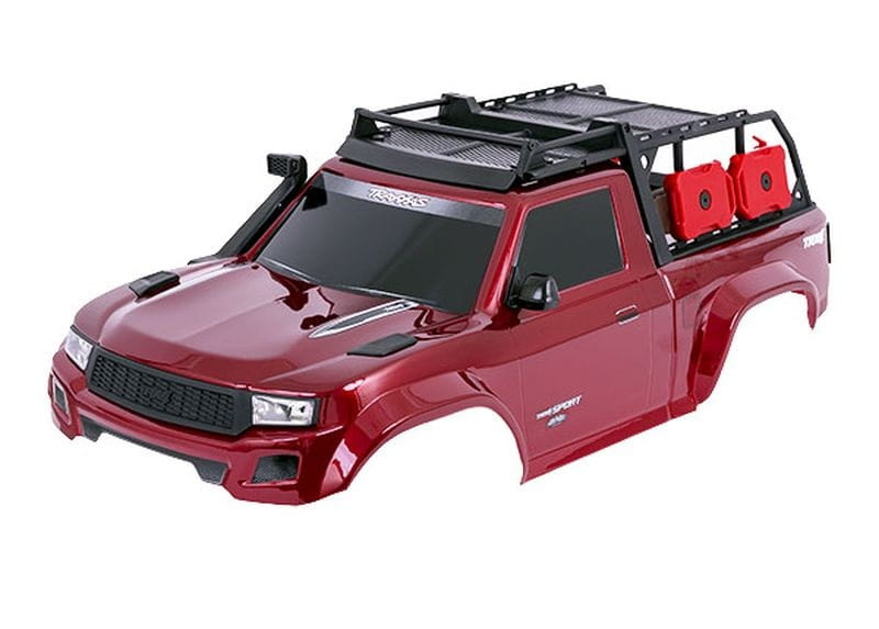 Traxxas Karosserie Lackiert rot komplett _KT fuer Clipless benoetigt 8080X - RC-Zubehoer