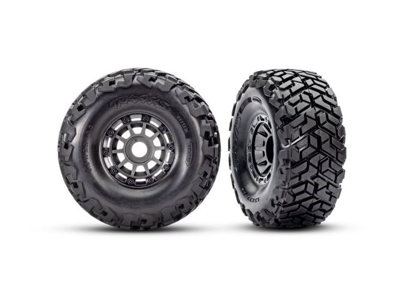 Traxxas Maxx SC Reifen Belted auf Felgen grau 17mm _2_ - RC-Zubehoer