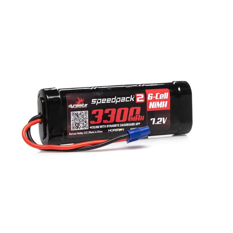 Dynamite Akku 7_2V 3300mAh 6-Cell Speedpack2 Flat NiMH EC3 - RC-Zubehoer