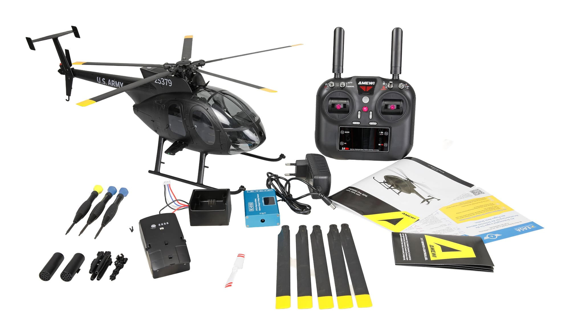 Amewi MD500 Pro GPS Black Edition RC Helikopter RTF 1_16