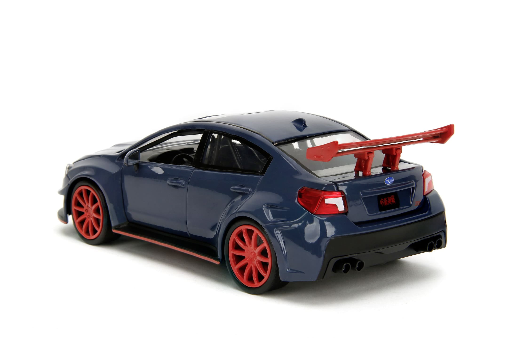Jada Jujutsu Kaisen 2016 Subaru WRX STI 1_24 Modellauto mit Freilauf und Oeffnungsteilen