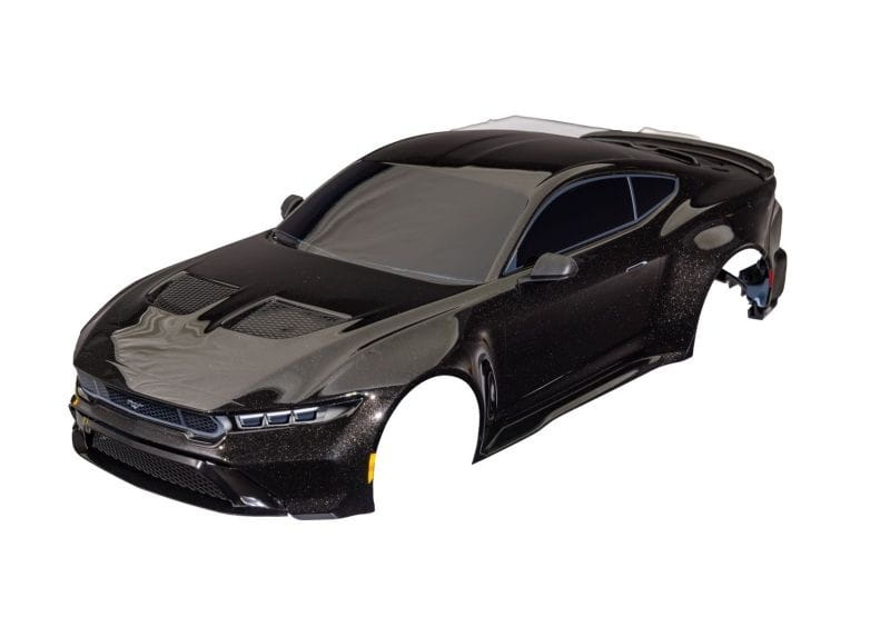 Traxxas Karosserie Ford Mustang komplett mit Anbauteilen schwarz - RC-Zubehoer
