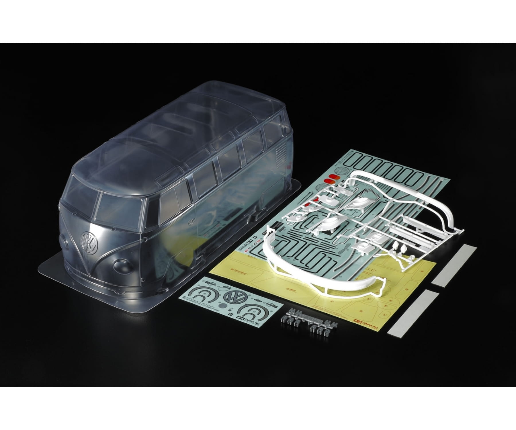 Tamiya VW Bus T1 Karosserie 1_10 Lexan unlackiert fuer M-Chassis