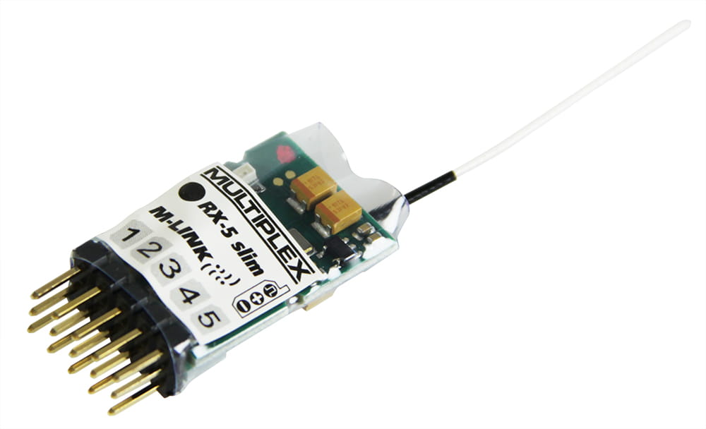 Multiplex Empfänger RX-5 slim M-LINK 2,4 GHz Multiplex Empfänger RX-5 slim M-LINK 2,4 GHz