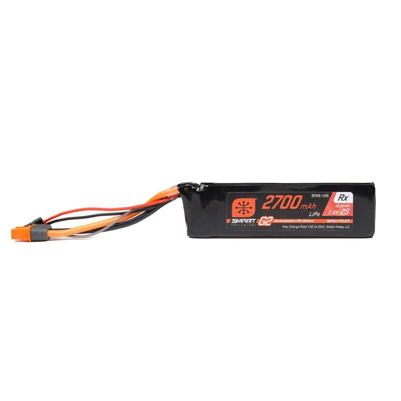 Spektrum 7_4V 2700mAh 2S 15C Smart G2 Empfaenger Lipo Akku_ IC3 - RC-Zubehoer