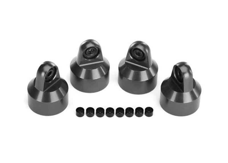 Traxxas GTX Dämpfer Kappen Aluminium grau (4)