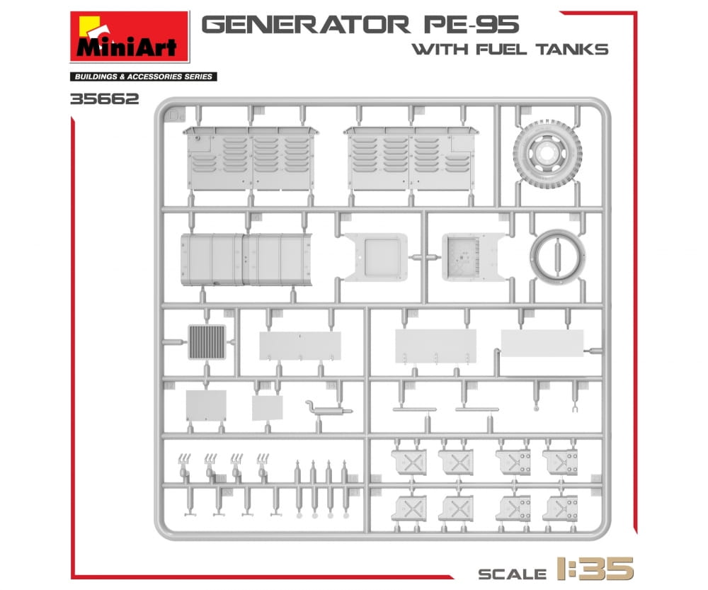 MiniArt 1_ 35 Stromgenerator PE-95 m. Kanistern Plastik Modellbausatz - RC-Zubehoer