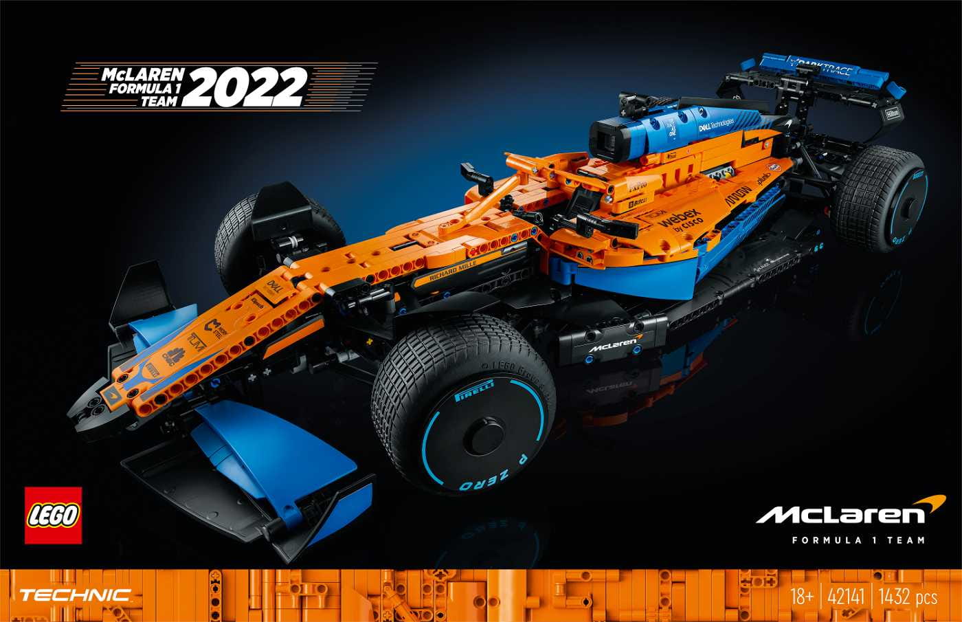 LEGO Technic Racer McLaren 2022 Formel Rennauto LEGO Technic Racer McLaren 2022 Formel Rennauto