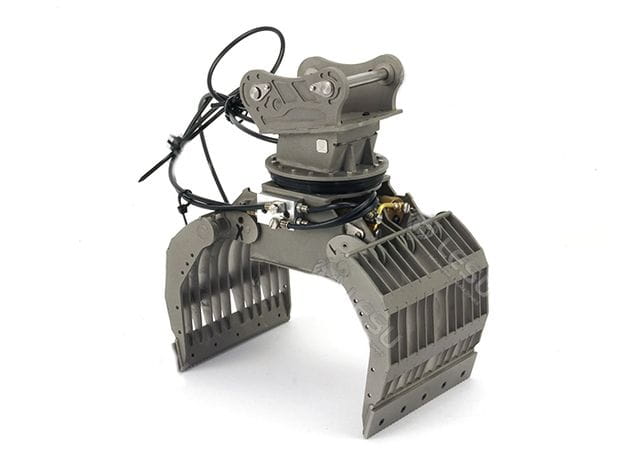 Lesu Sortiergreifer mit Hydraulik aus V2A fuer 74t Bagger - RC-Zubehoer