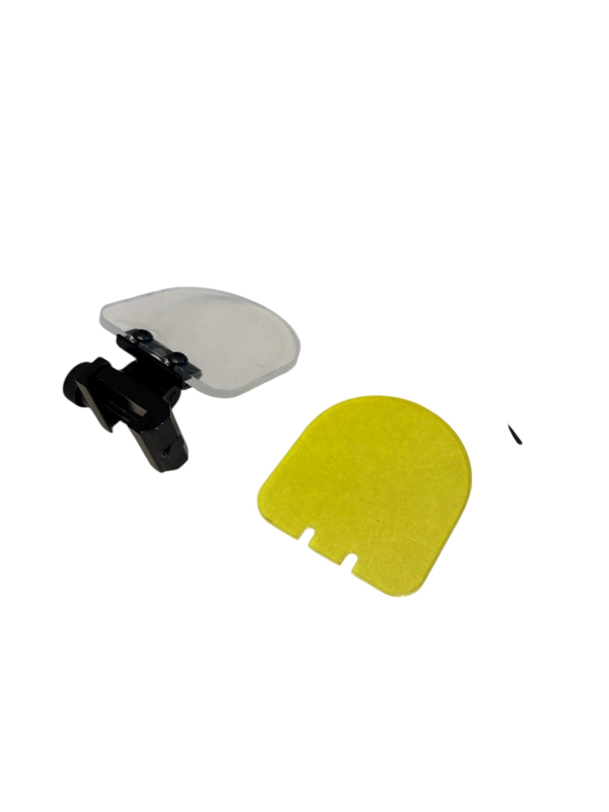 Lens Protector Visierschutz fuer 20 mm Picatinny mit Klar- und Gelbscheibe