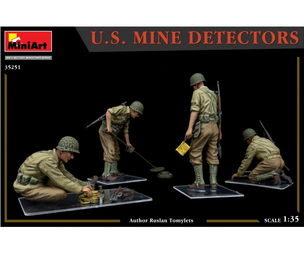 MiniArt 1:35 Figur US Minensucher (4) Plastik Modellbausatz
