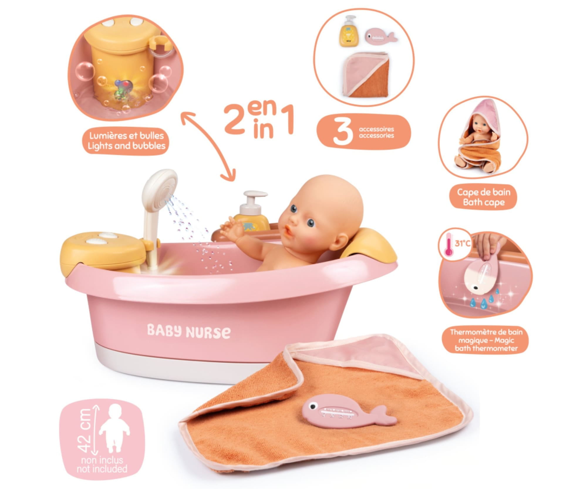 Smoby Baby Nurse Puppen-Badewanne
