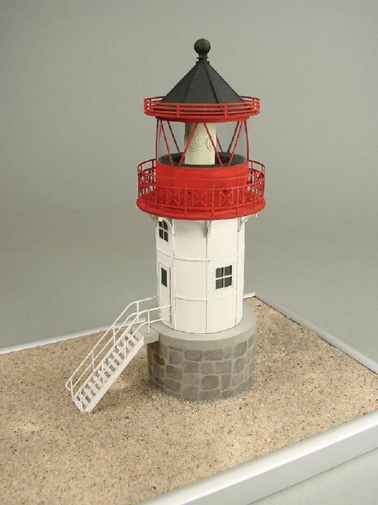 Shipyard Leuchtturm Gellen Lighthouse Germany 1907 1:72 Laser Kartonbausatz