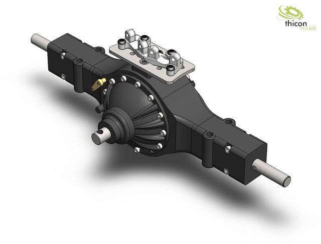 Thicon Adapter-Set Differenzial fuer ScaleClub Federung - RC-Zubehoer