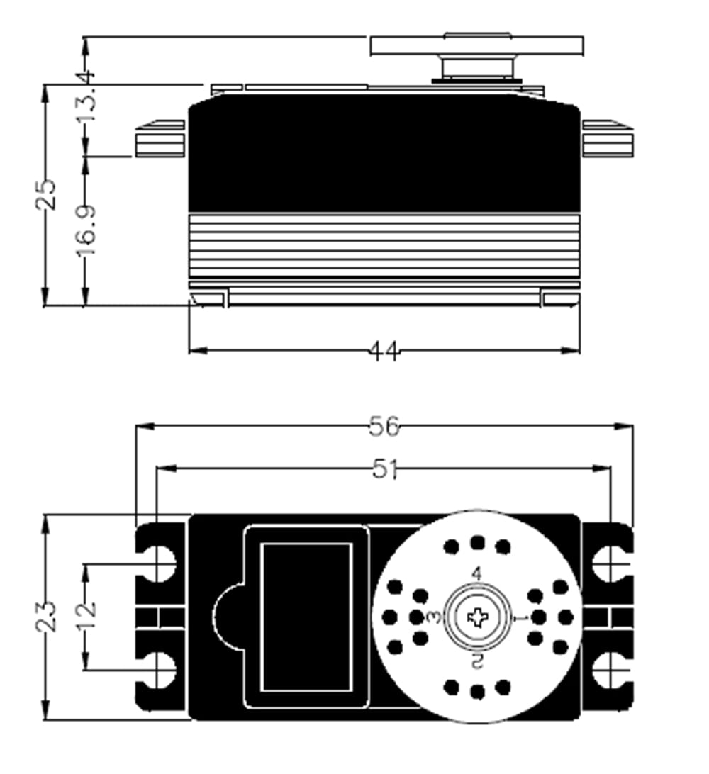 Hitec Low Profil Servo HS-75BB