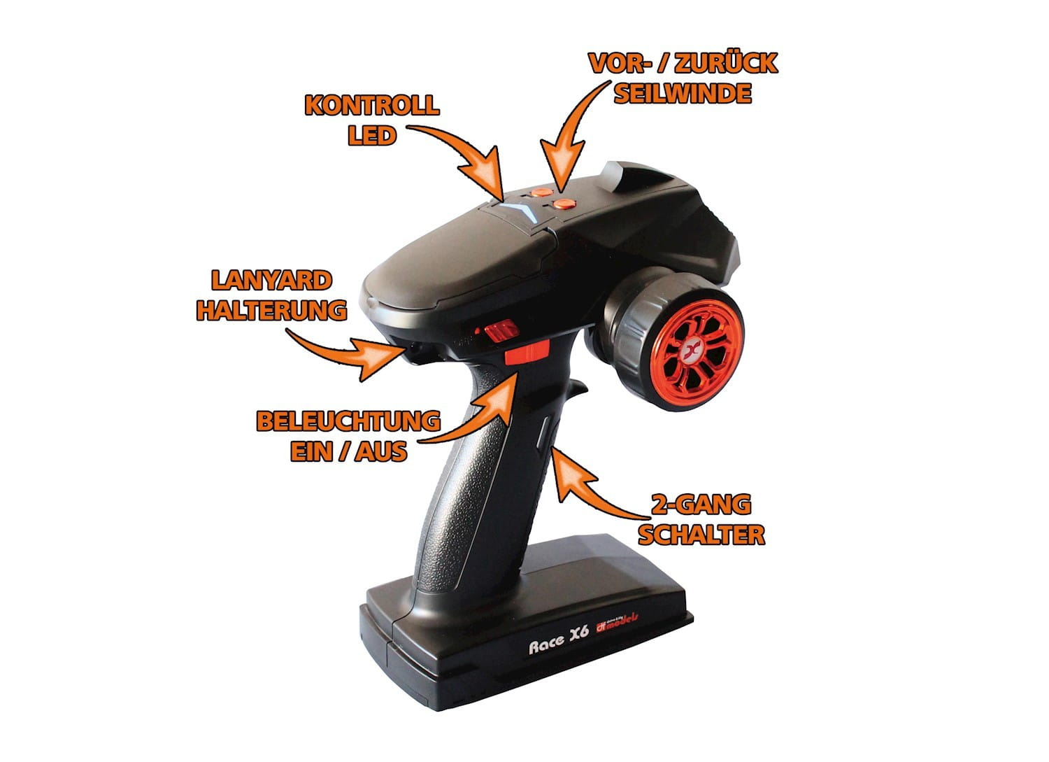 DF Models RC Crawler DF4J XXL Rot RTR df crawler rot xxl df4j