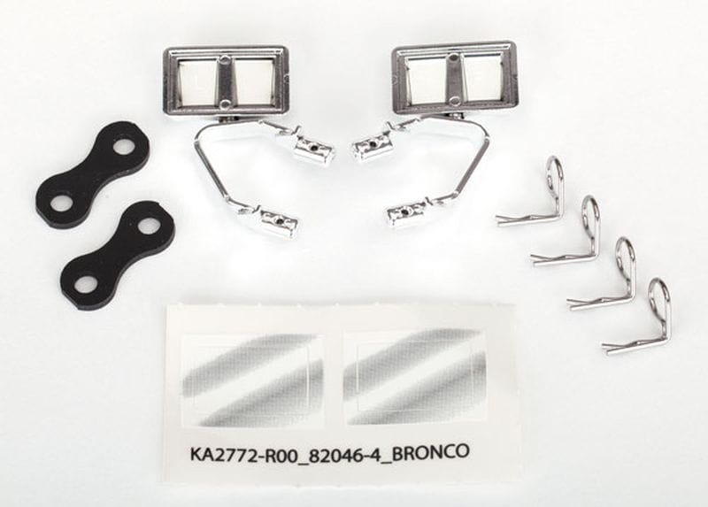 Traxxas Seiten-Spiegel_ Chrome l-r_ Retainers _2_ Body Clips _4_ - RC-Zubehoer