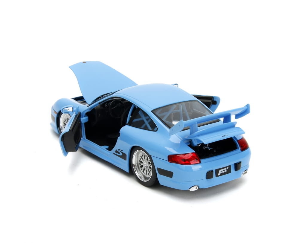 Jada Toys Fast _ Furious Brian’s Porsche 911 GT3 RS Modellauto 1_24 hellblau_