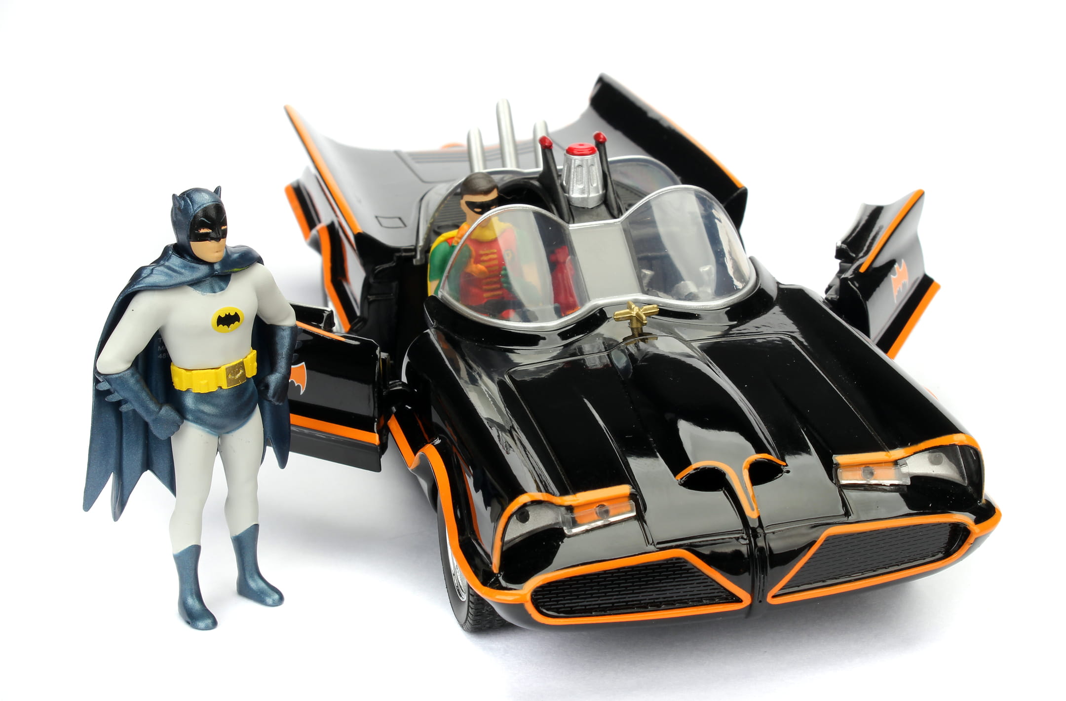 Jadatoys Modellauto Batman 1966 Classic Batmobile 1:24 Jadatoys Modellauto Batman 1966 Classic Batmobile 1:24