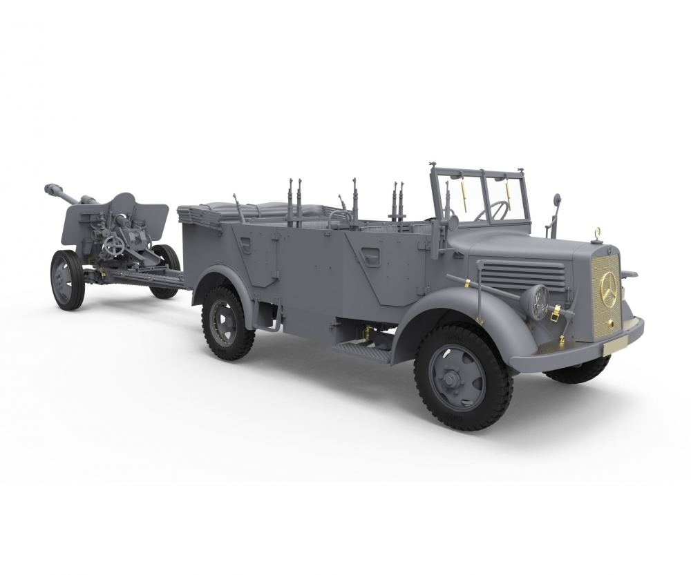 MiniArt 1:35 Deutsches Kfz.70 m. Pak 7,62 c Plastik Modellbausatz