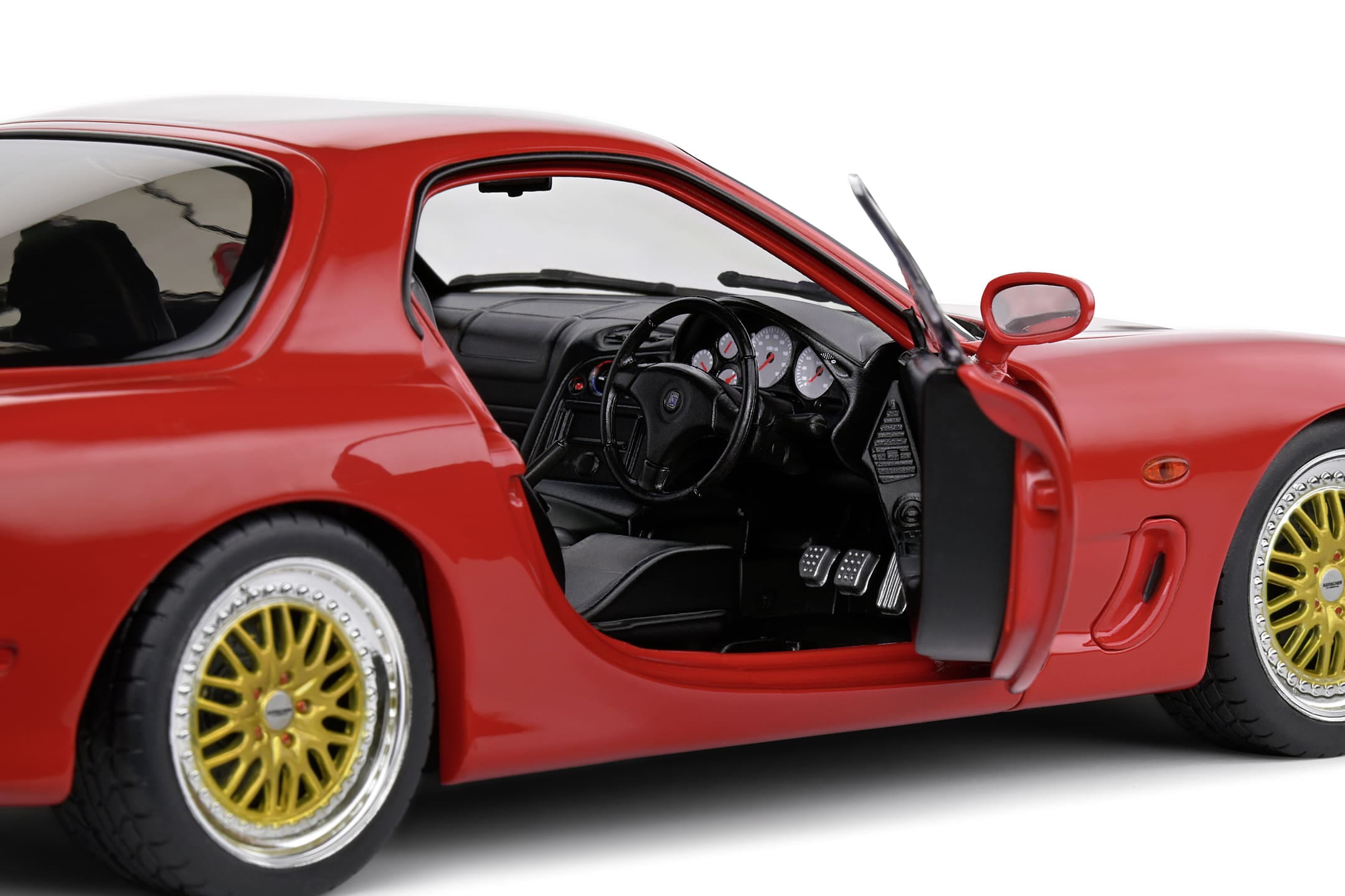 Mazda RX-7 FD3RS Modell 1_18 1994 in Vintage Red_ Die-cast_ bewegliche Tueren