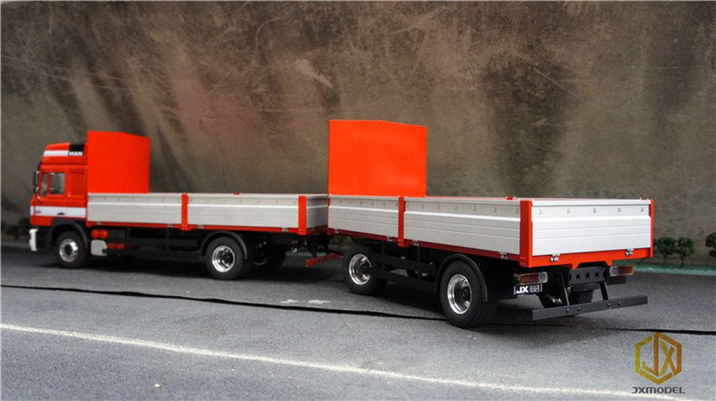 JXModel 1_14 Anhaenger 2-Achs mit Pritsche - RC-Zubehoer