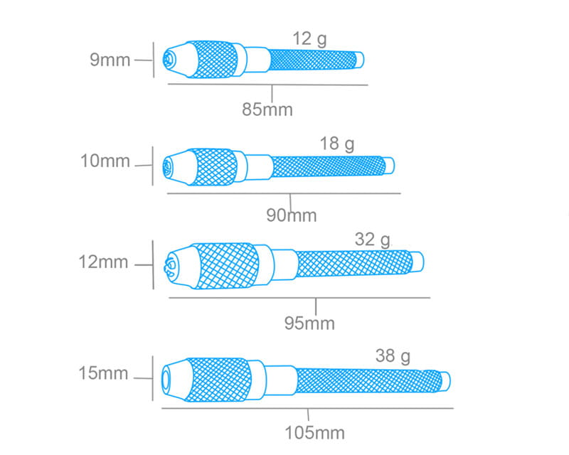 Krick Bohrerhalter  0_1-4_8mm  _4er Satz_ - RC-Zubehoer