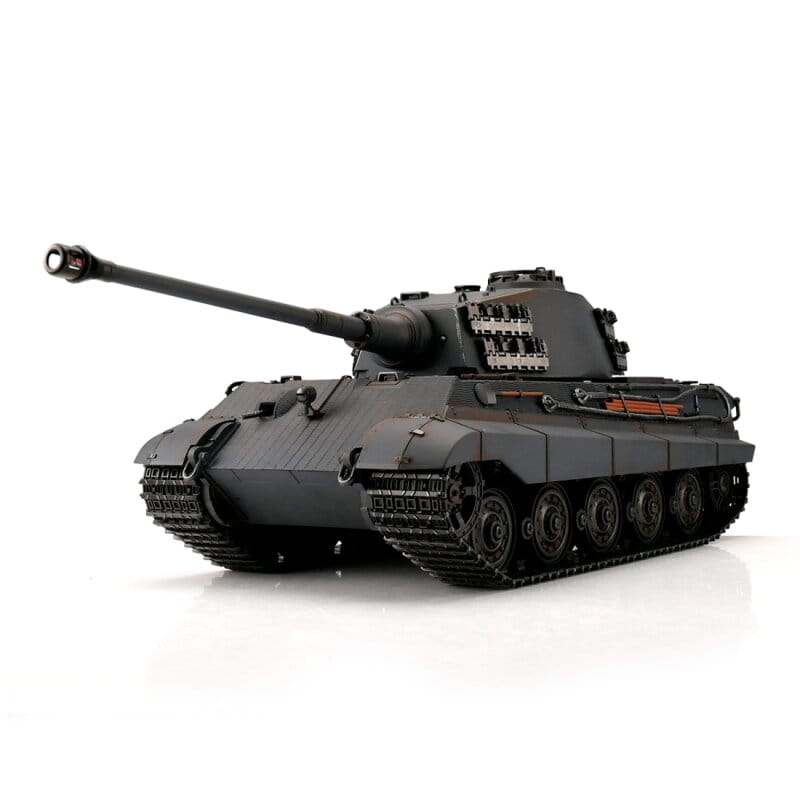 Torro Königstiger RC Panzer 1:16 Pro-Edition IR mit Kanonen-Rauch Panzergrau RTR