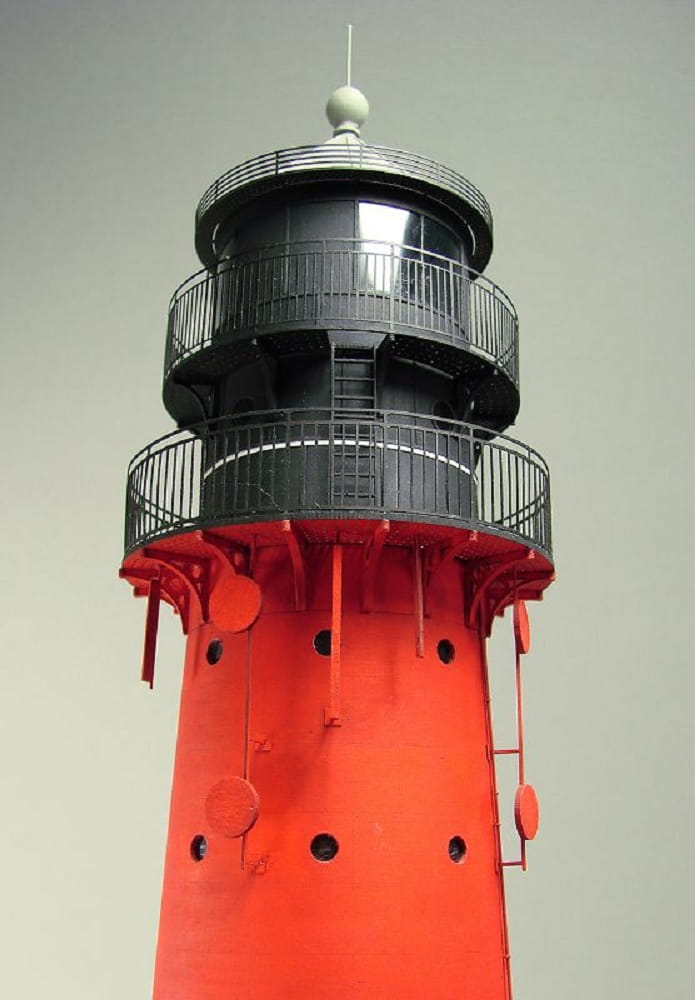 Shipyard Leuchtturm Pellworm Lighthouse Germany 1906 1:72 Laser Kartonbausatz