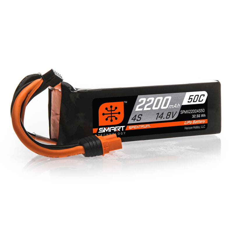 Spektrum Lipo Akku 2200mAh 4S 14.8V 50C Smart IC3