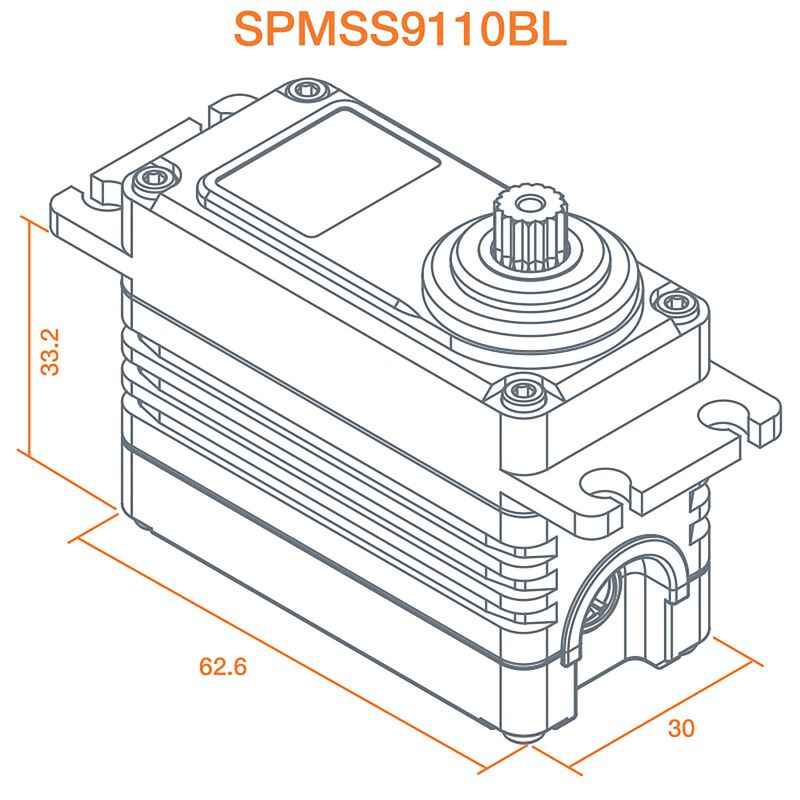 Spektrum S9110BL 1/5 Speed Metal Servo