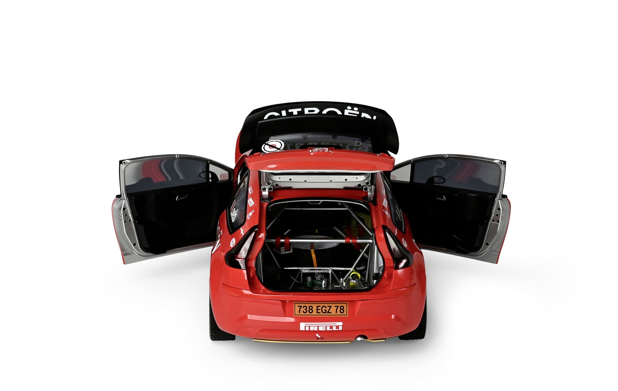Modellbausatz Citroen C4 WRC 1_8 Rallye Monte Carlo 2008 mit beweglichen Teilen und Soundfunktion