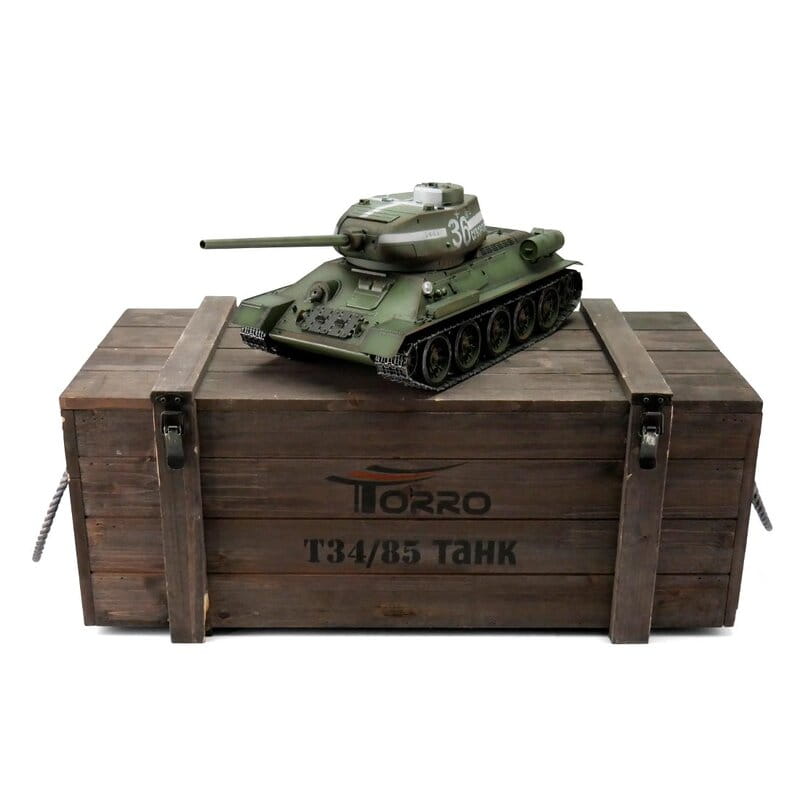 Torro RC Panzer 1:16 T-34/84 grün BB, Rauch, Sound RTR
