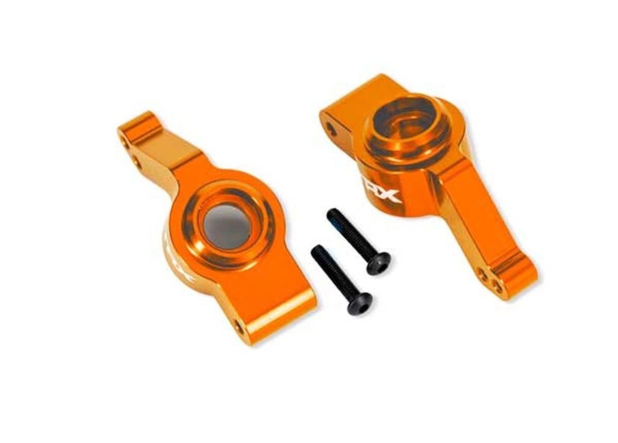 Traxxas Alu Orange Radtraeger L_R fuer 4x4 Modelle mit Extreme HD _TRX9080_