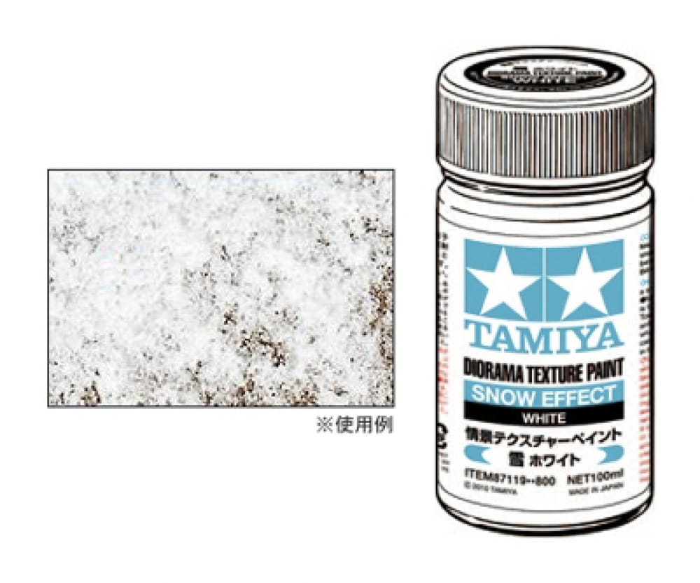 Tamiya Texturfarbe Schnee/Weiss 100ml Diorama