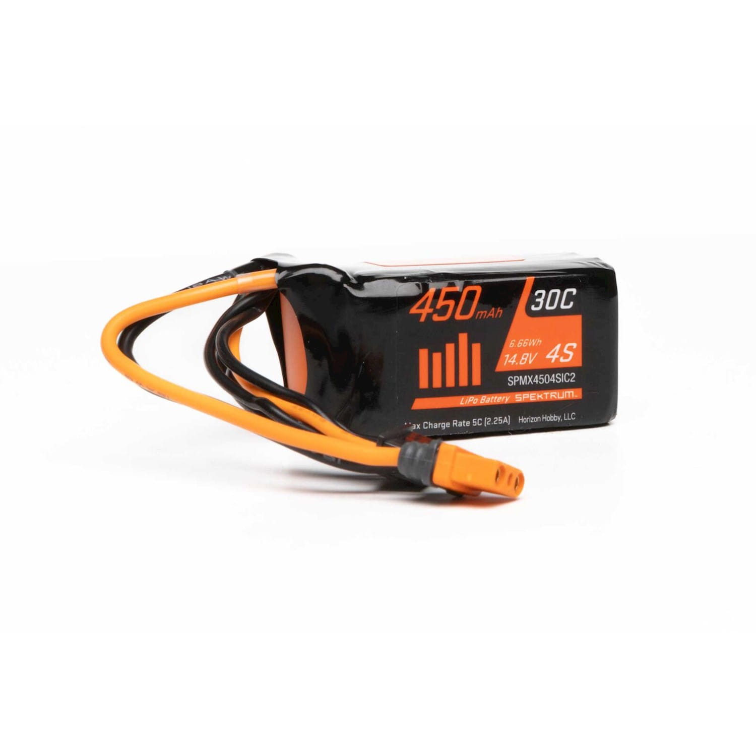 Spektrum 450mAh 4S 14.8V 30C LiPo Battery; IC2 Spektrum 450mAh 4S 14.8V 30C LiPo Battery; IC2