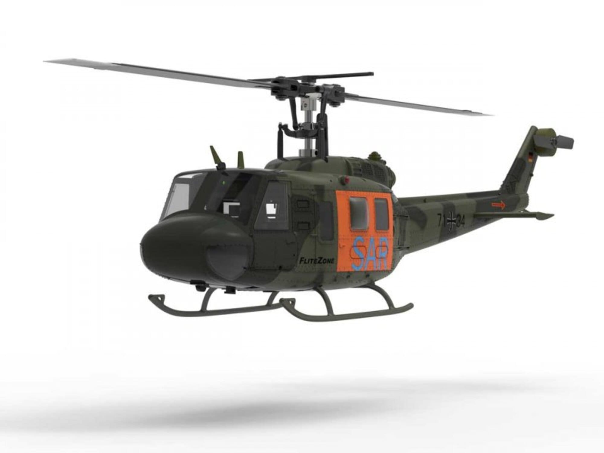 FliteZone Bell UH-1D SAR RC Hubschrauber RTF mit Brushless Motoren