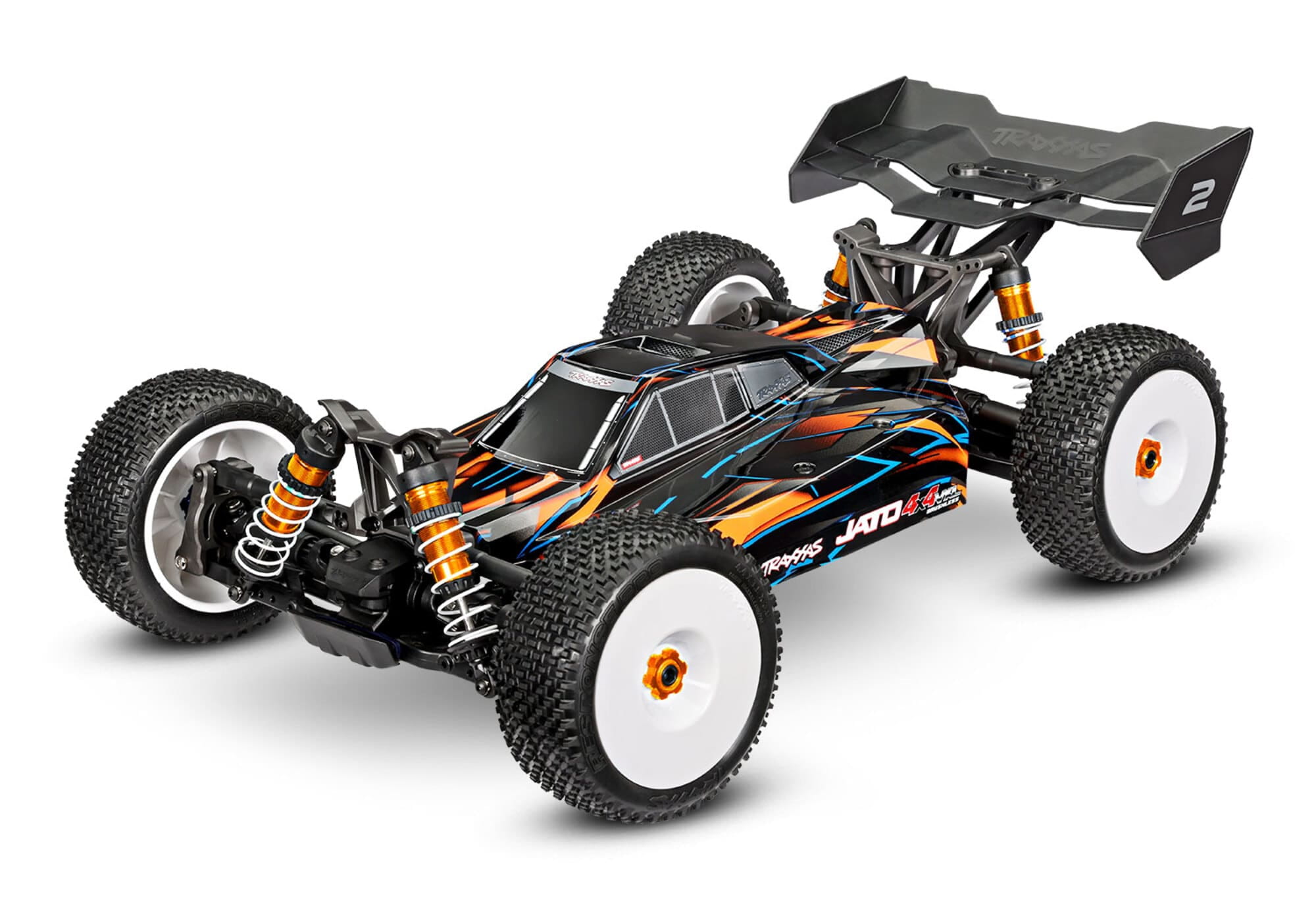 Traxxas JATO 4x4 VXL 1_8 Brushless Buggy in orange_ RTR mit HD-Teilen und Velineon Motor