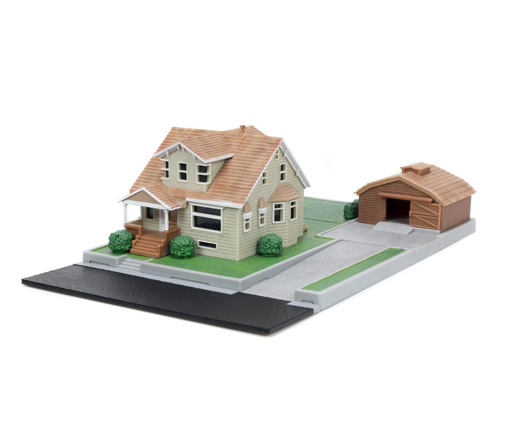 Jada Toys Fast - Furious Dom's House Diorama mit Dodge Charger und Toyota Supra