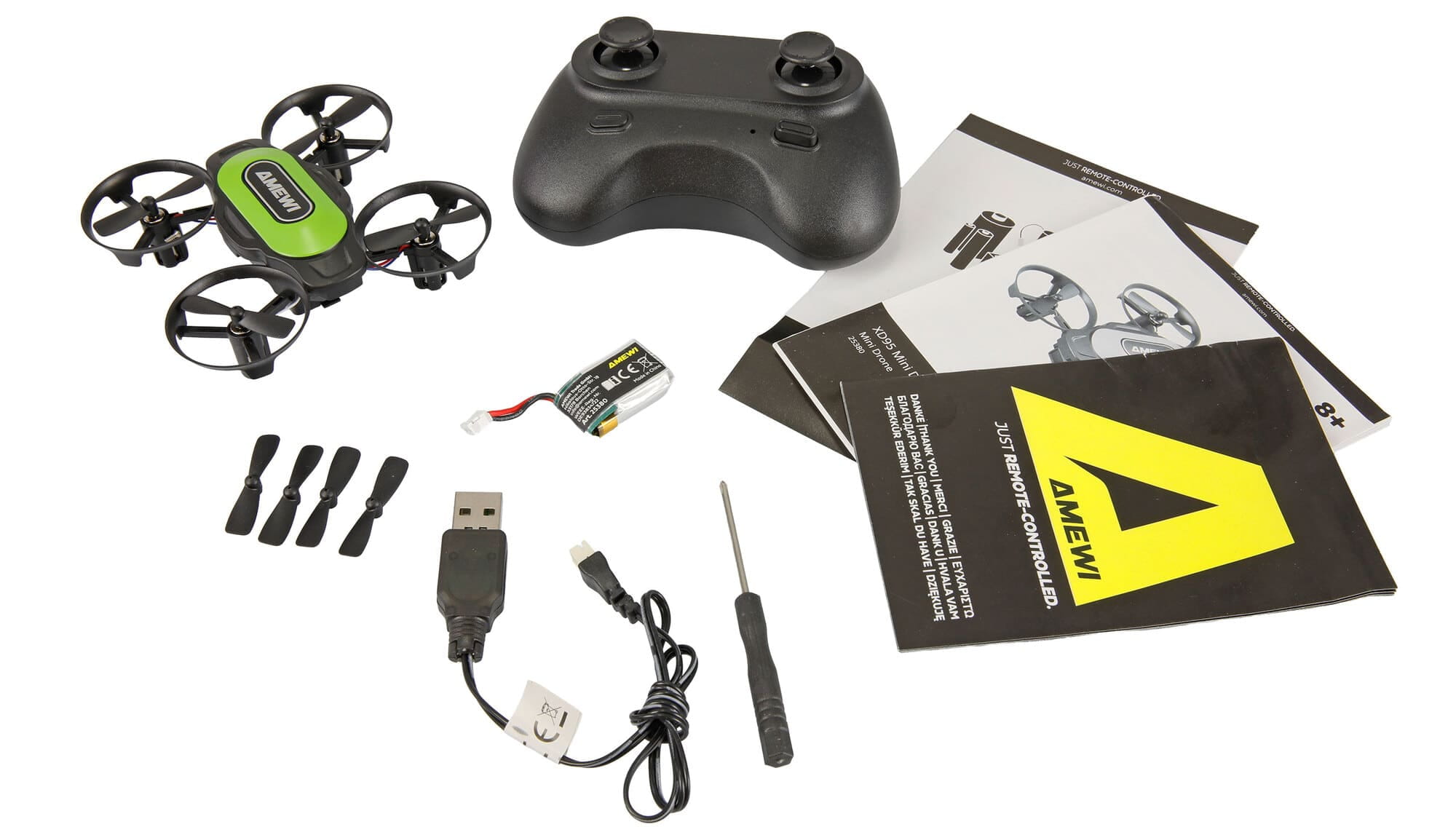 Amewi XD95 Mini RC Drohne RTF fuer Einsteiger
