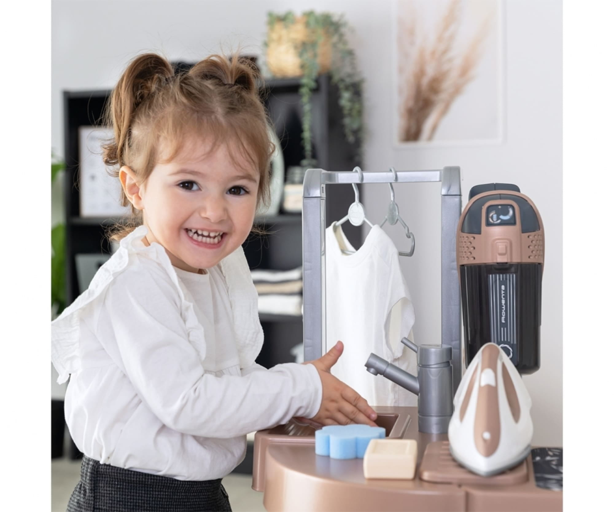 Smoby Rowenta Haushalts-Set Waschkueche