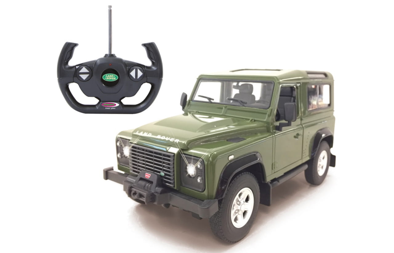 Jamara RC Auto Land Rover Defender 1:24 grün 2,4Ghz o Beleuchtung