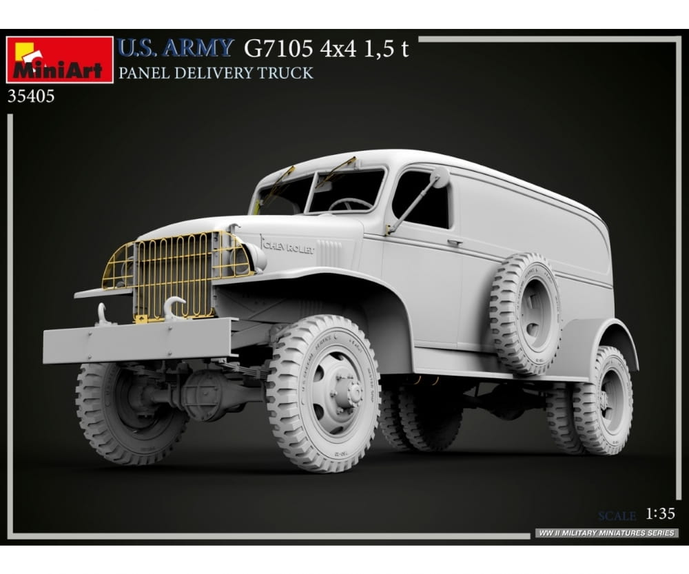 Plastikmodellbau von Miniart 1-35 us 4x4 g7105 1 5to lieferwagen