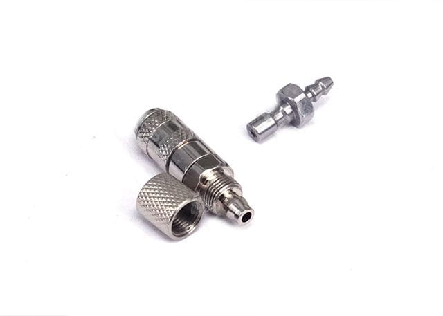 Lesu Hydraulische Schnellkupplung fuer 4_2_5mm auf 3_2mmSchlauch - RC-Zubehoer