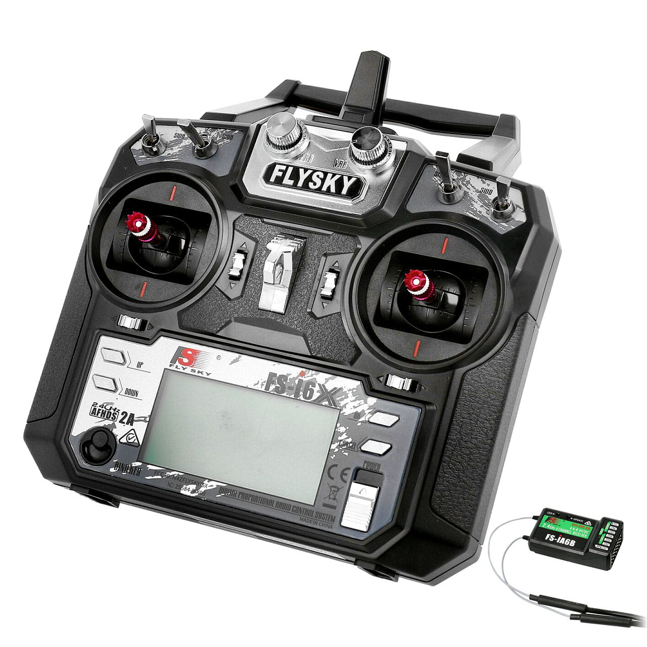 Flysky i6X Fernsteuerung Sender mit 6 Kanal Empfaenger - RC-Zubehoer