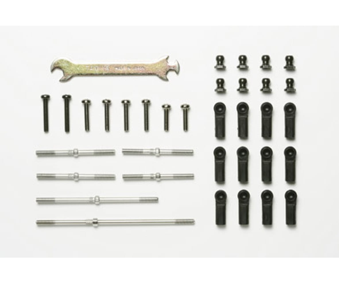 Tamiya 300054572 DT-03 Schroefdraadstangset – Wit, Medium – Premium RC Modelbouw Accessoire
