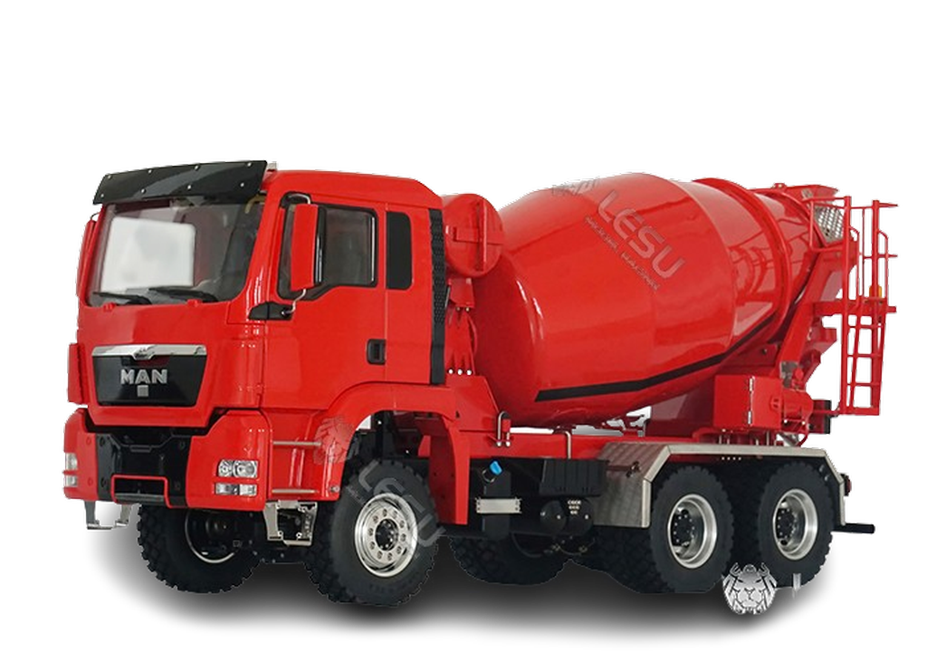 Lesu 1_14 6x6 MAN TGS Betonmischer aus Edelstahl - RC-Zubehoer