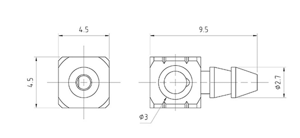 Lesu Hydraulik Loet-Anschlussnippel Messing gewinkelt 1Stueck - RC-Zubehoer