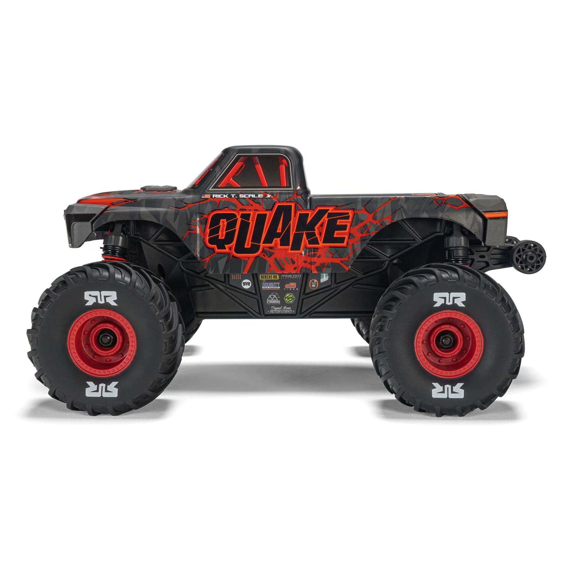 ARRMA Quake Grom 4x4 RTR 1_16 Monster Truck in Rot mit Akku und Ladegeraet
